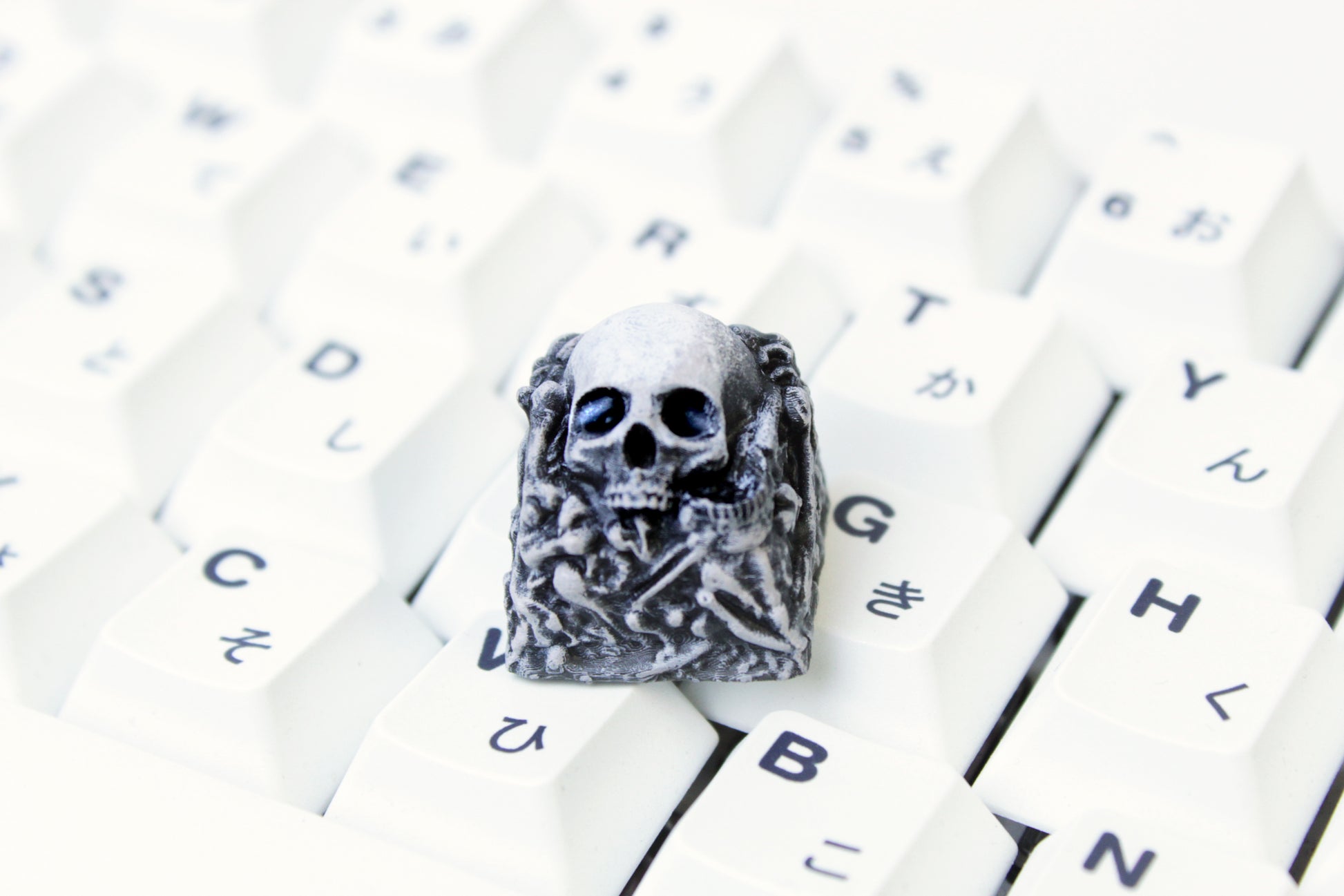 Skull and Bones | Spooky Halloween Artisan Keycap image 3
