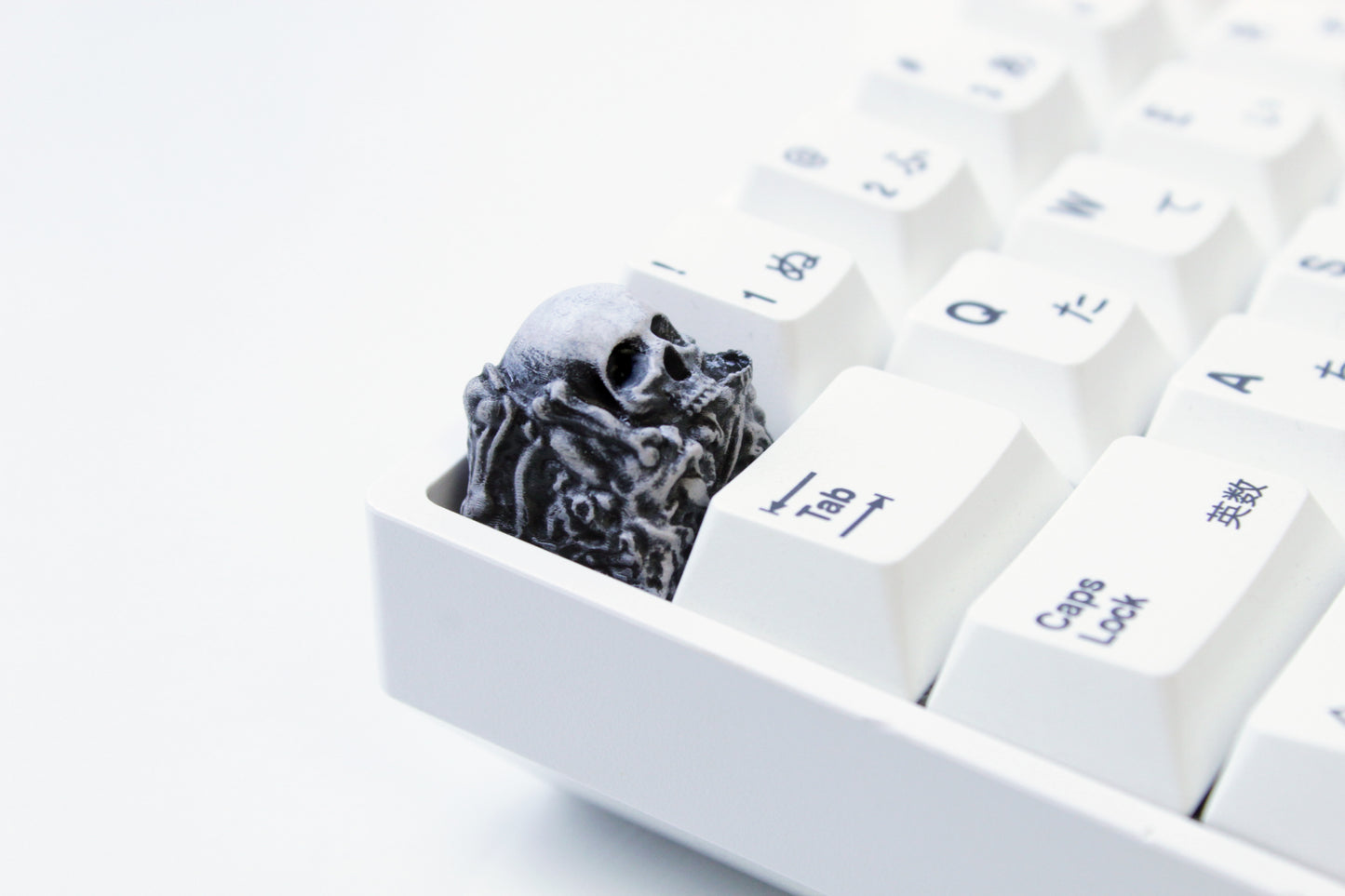Skull and Bones | Spooky Halloween Artisan Keycap image 6